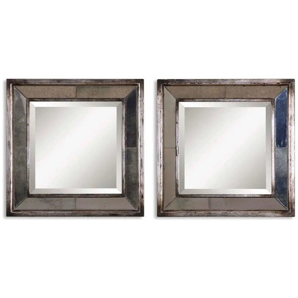 Davion Squares Mirror, Set Of 2
