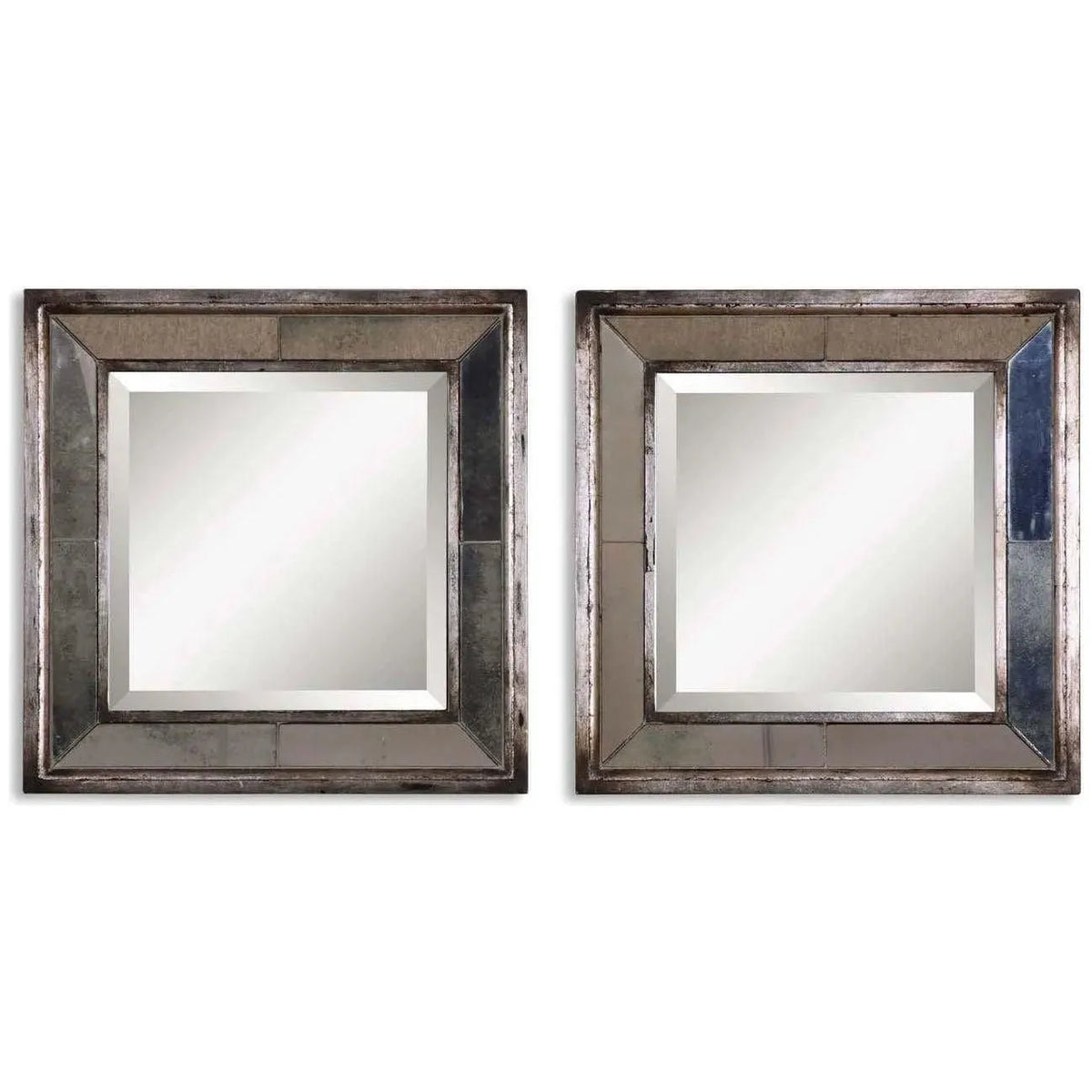 The Uttermost - Davion Squares Mirror, Set Of 2 - 13555B | Montreal Lighting & Hardware