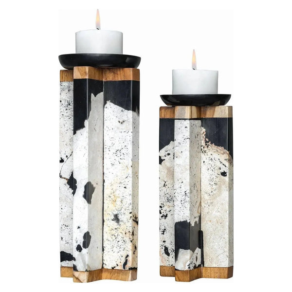 Bougeoirs Illini - Lot de 2