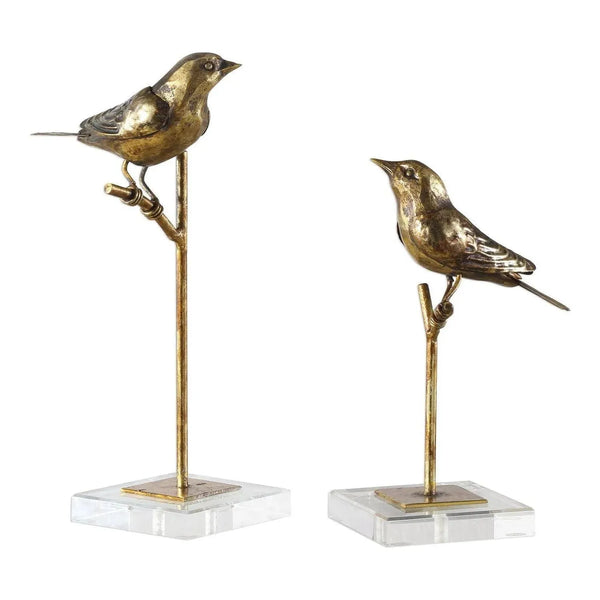 Sculpture de passereaux, ensemble/2