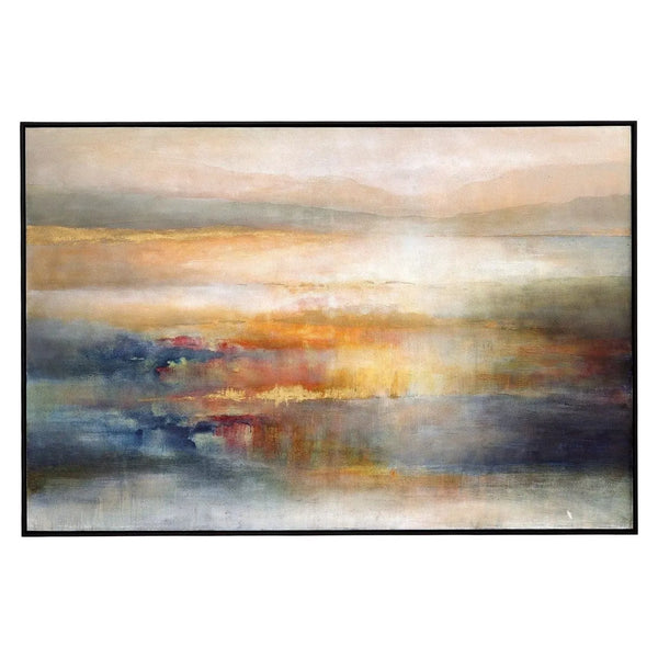 Art mural au crépuscule marin