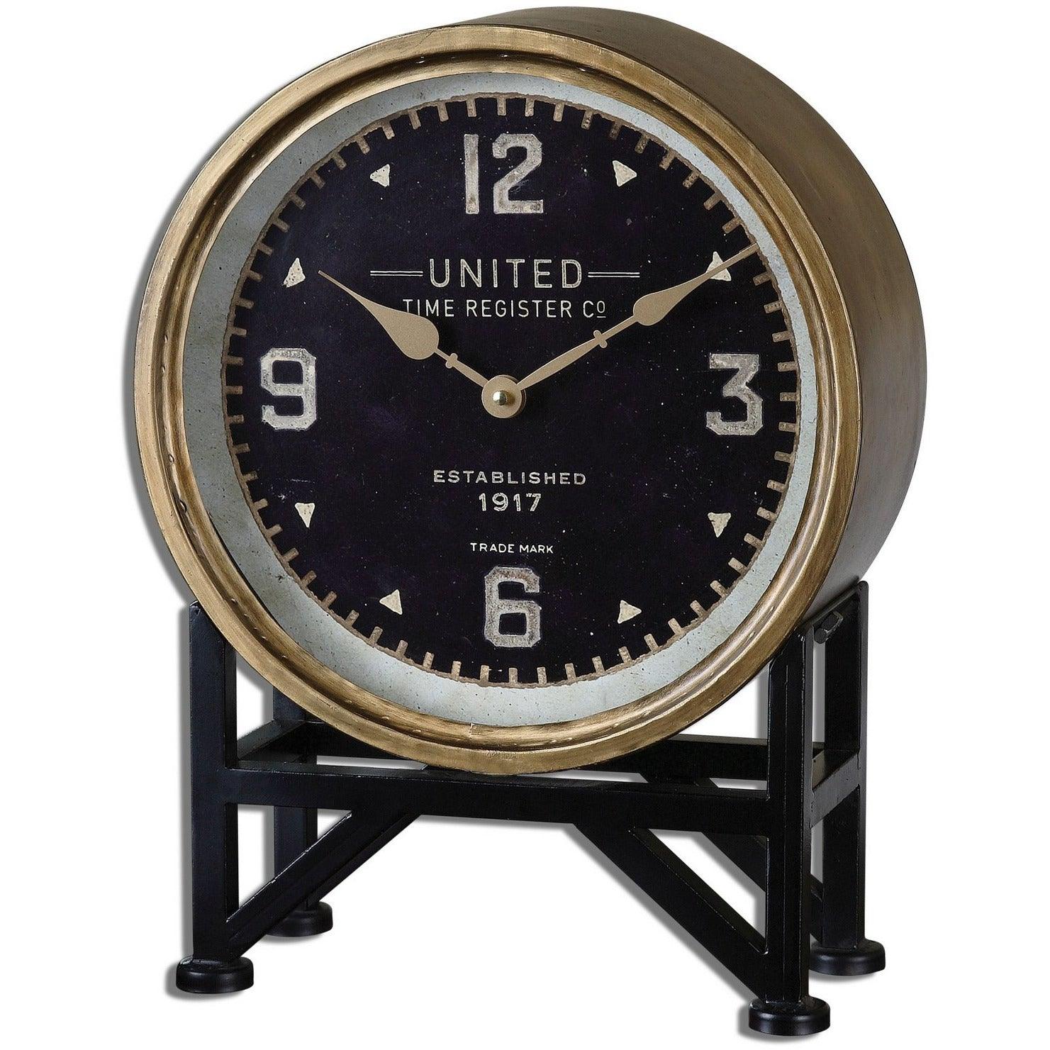 The Uttermost - Shyam Table Clock - 06094 | Montreal Lighting & Hardware