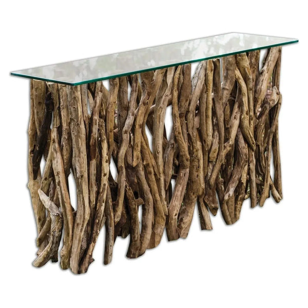 Console en bois de teck
