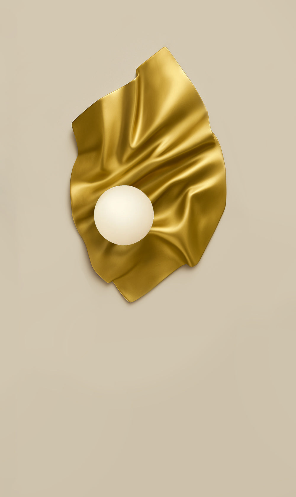 Dounia Home - DH-THECRUWAL-AB - The Crush Wall Sconce - Antique Brass