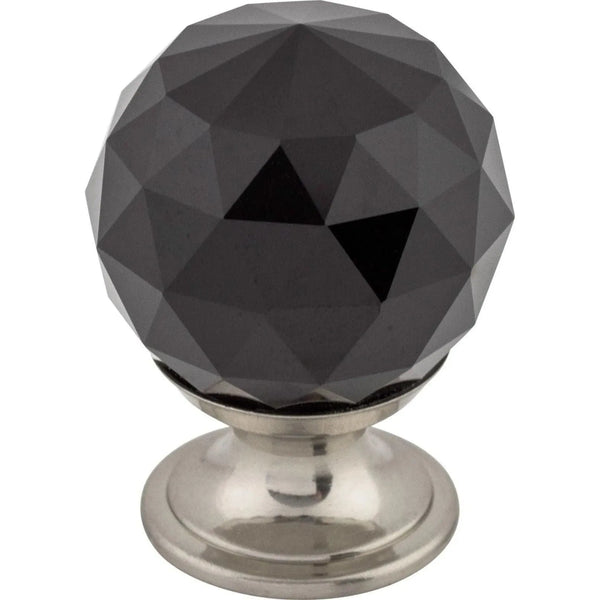 Bouton en cristal noir