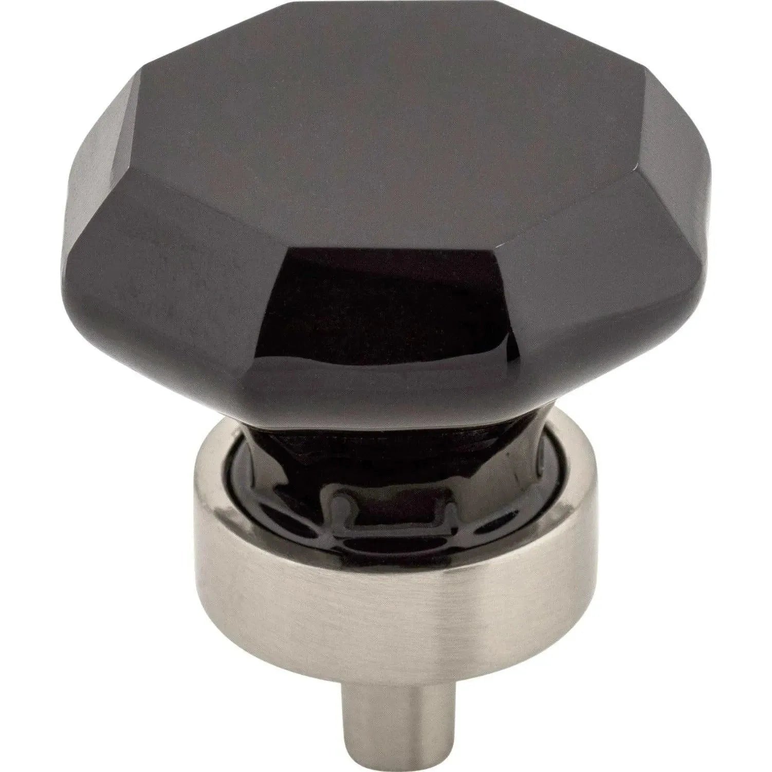Top Knobs - Black Octagon Crystal Knob - TK137BSN | Montreal Lighting & Hardware