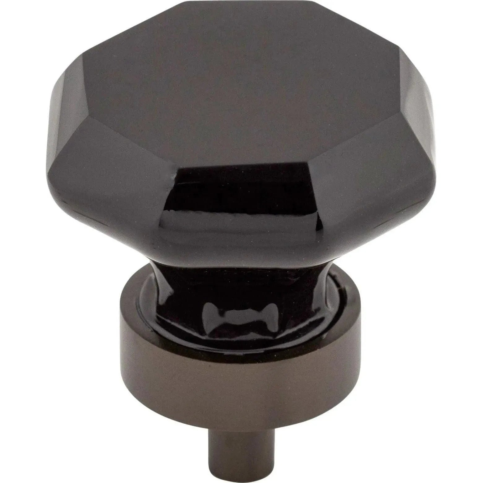 Top Knobs - Black Octagon Crystal Knob - TK137ORB | Montreal Lighting & Hardware
