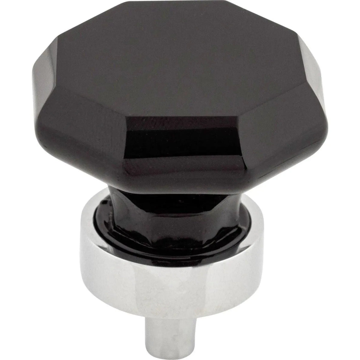 Top Knobs - Black Octagon Crystal Knob - TK137PC | Montreal Lighting & Hardware
