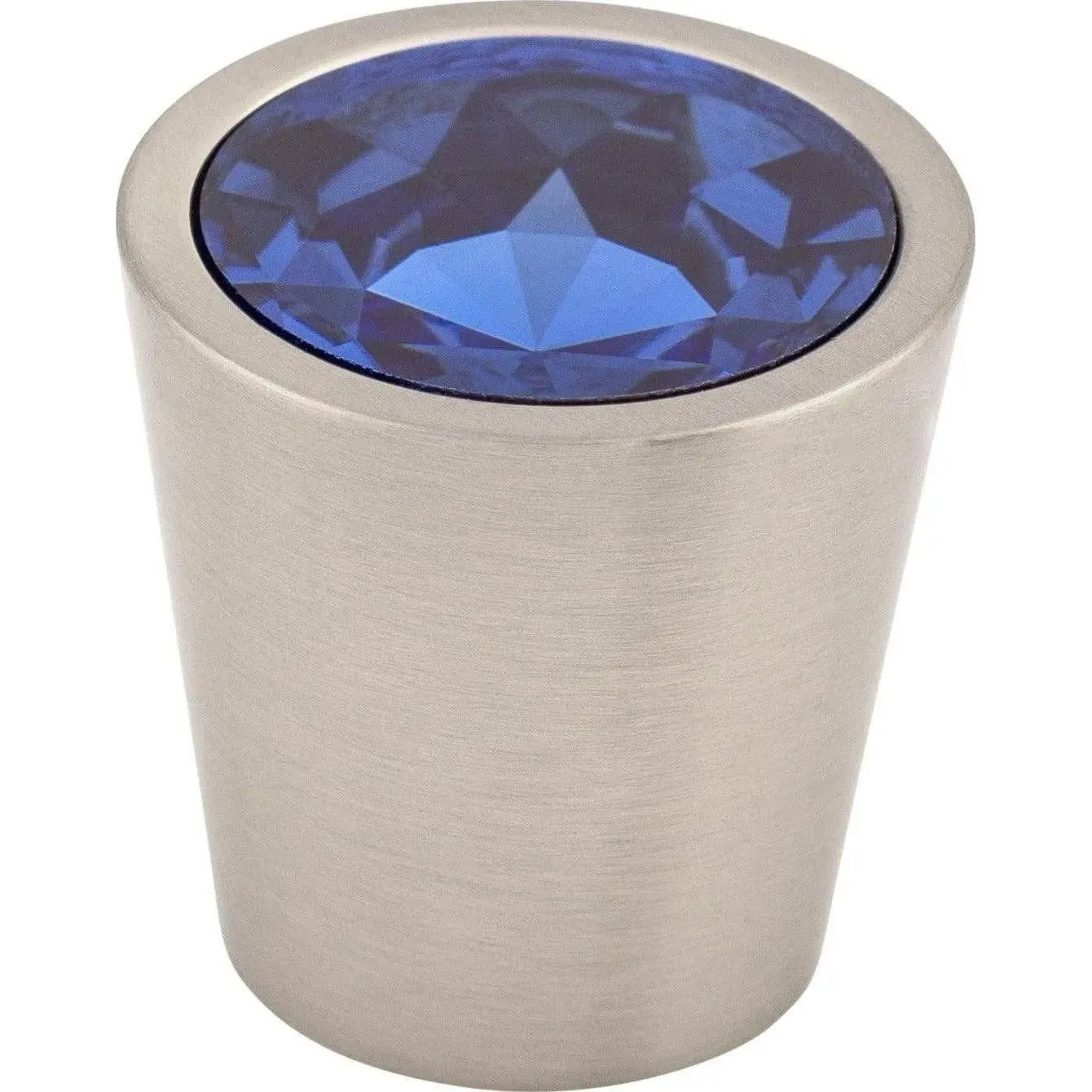 Top Knobs - Blue Crystal Center Knob - TK131BSN | Montreal Lighting & Hardware