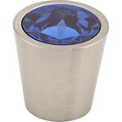 Top Knobs - Blue Crystal Center Knob - TK131BSN | Montreal Lighting & Hardware