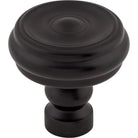 Top Knobs - Brixton Button Knob - TK882BLK | Montreal Lighting & Hardware