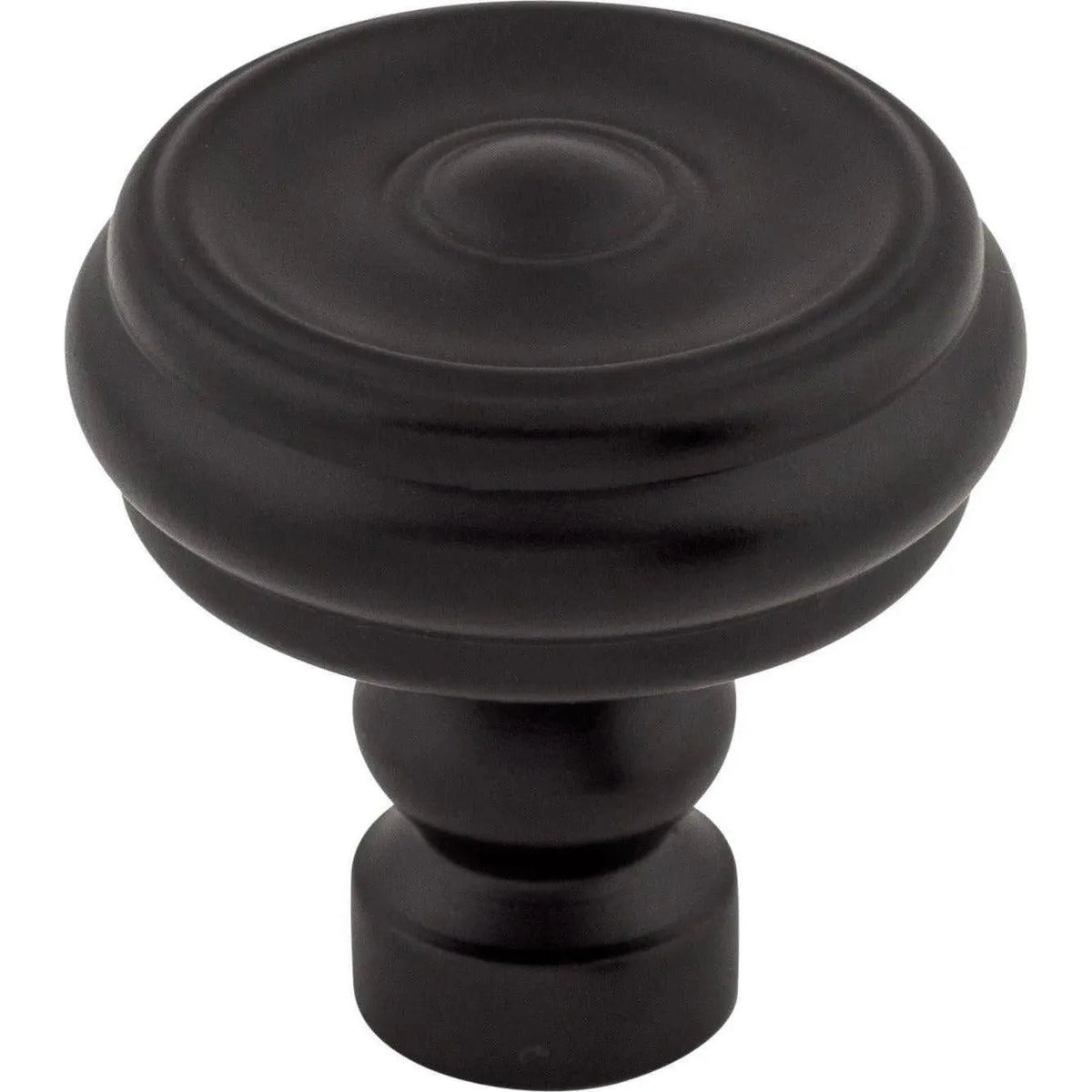 Top Knobs - Brixton Button Knob - TK882BLK | Montreal Lighting & Hardware