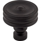 Top Knobs - Brixton Ridged Knob - TK881BLK | Montreal Lighting & Hardware