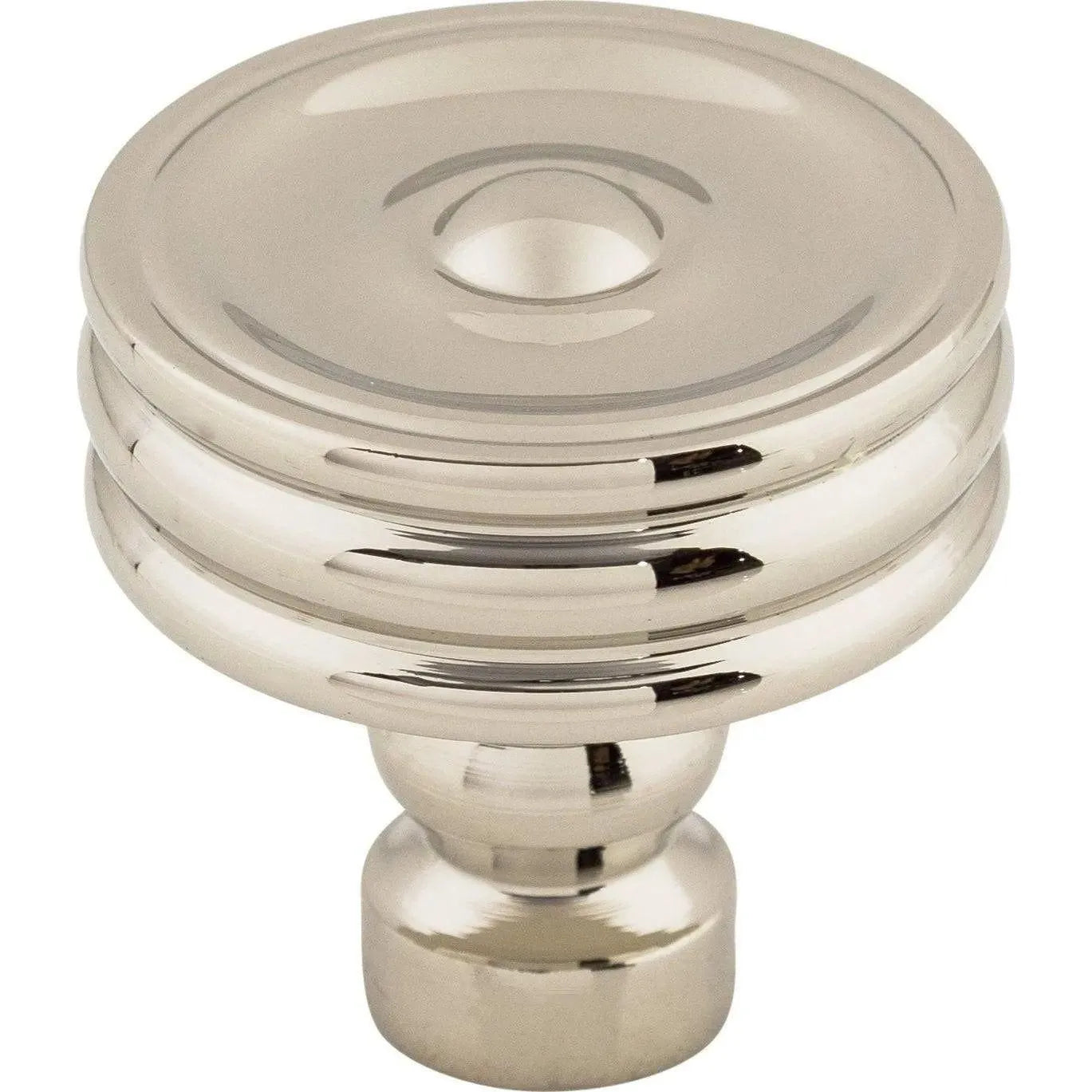 Top Knobs - Brixton Ridged Knob - TK881PN | Montreal Lighting & Hardware