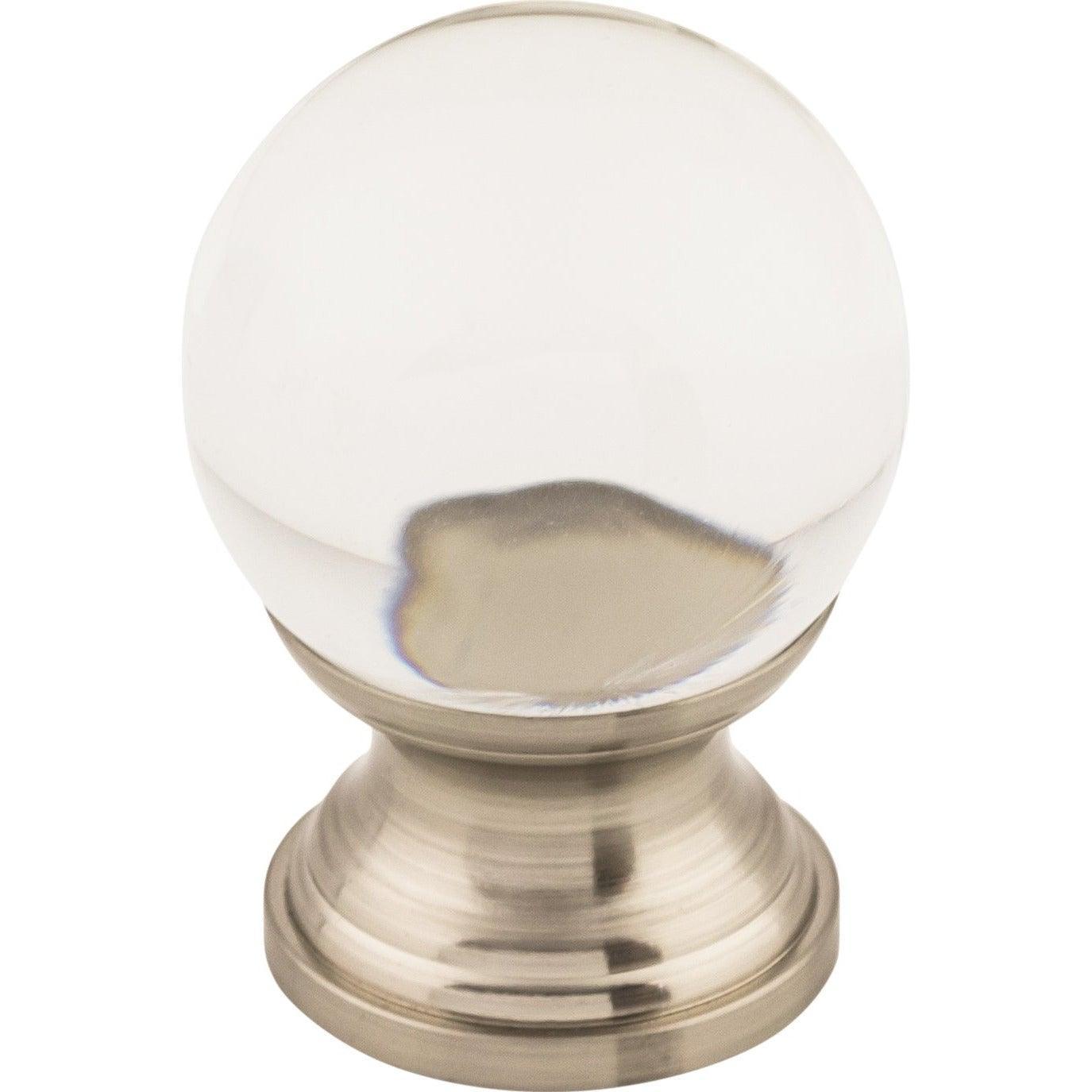 Top Knobs - Clarity Clear Glass Knob - TK840BSN | Montreal Lighting & Hardware