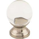 Top Knobs - Clarity Clear Glass Knob - TK840BSN | Montreal Lighting & Hardware