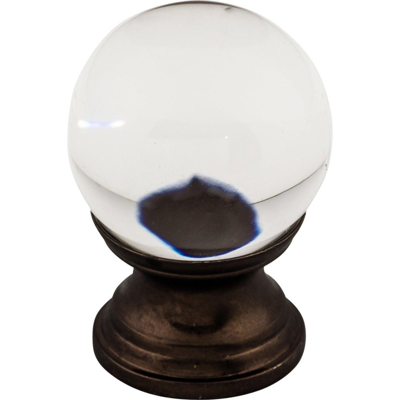 Top Knobs - Clarity Clear Glass Knob - TK840ORB | Montreal Lighting & Hardware