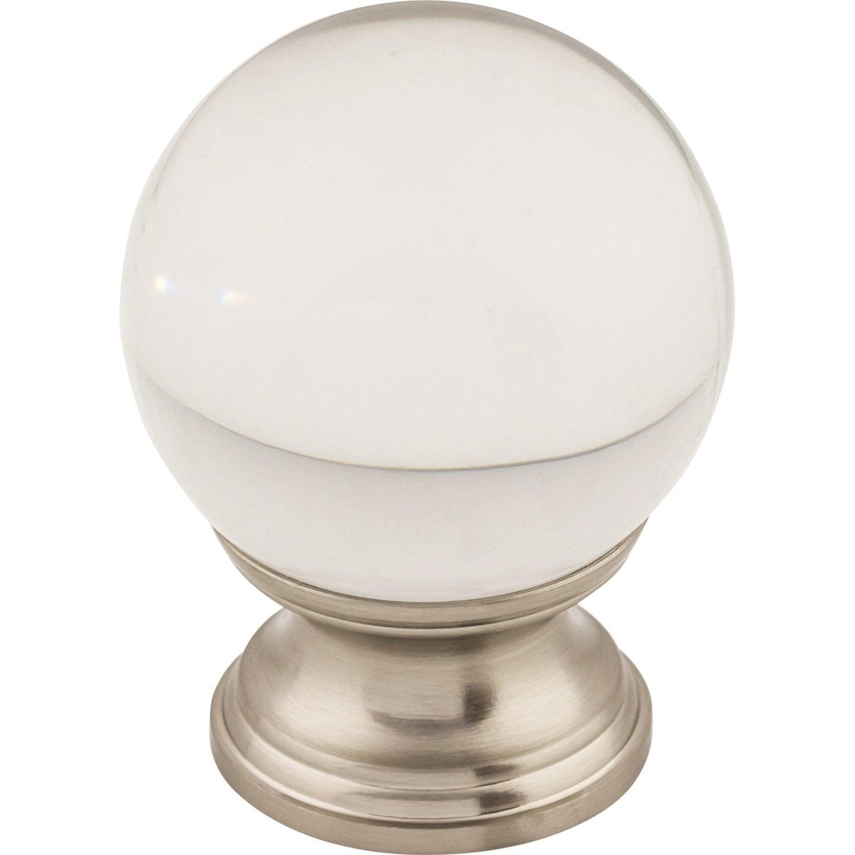 Top Knobs - Clarity Clear Glass Knob - TK842BSN | Montreal Lighting & Hardware
