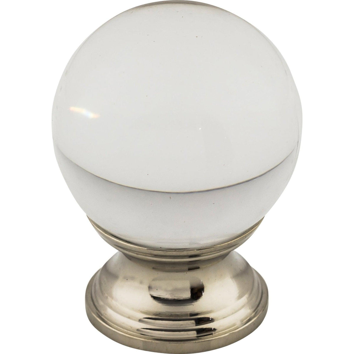 Top Knobs - Clarity Clear Glass Knob - TK842PN | Montreal Lighting & Hardware