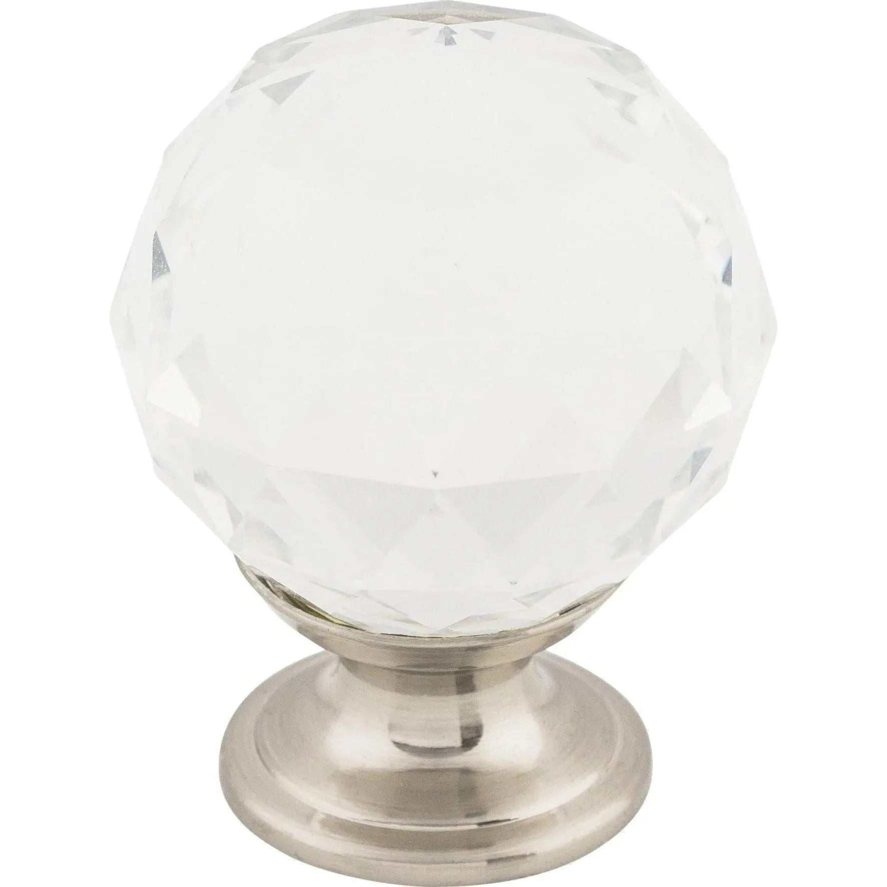 Top Knobs - Clear Crystal Knob - TK126BSN | Montreal Lighting & Hardware