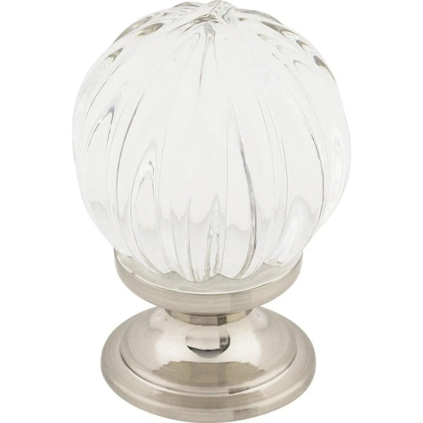 Bouton en cristal clair de melon