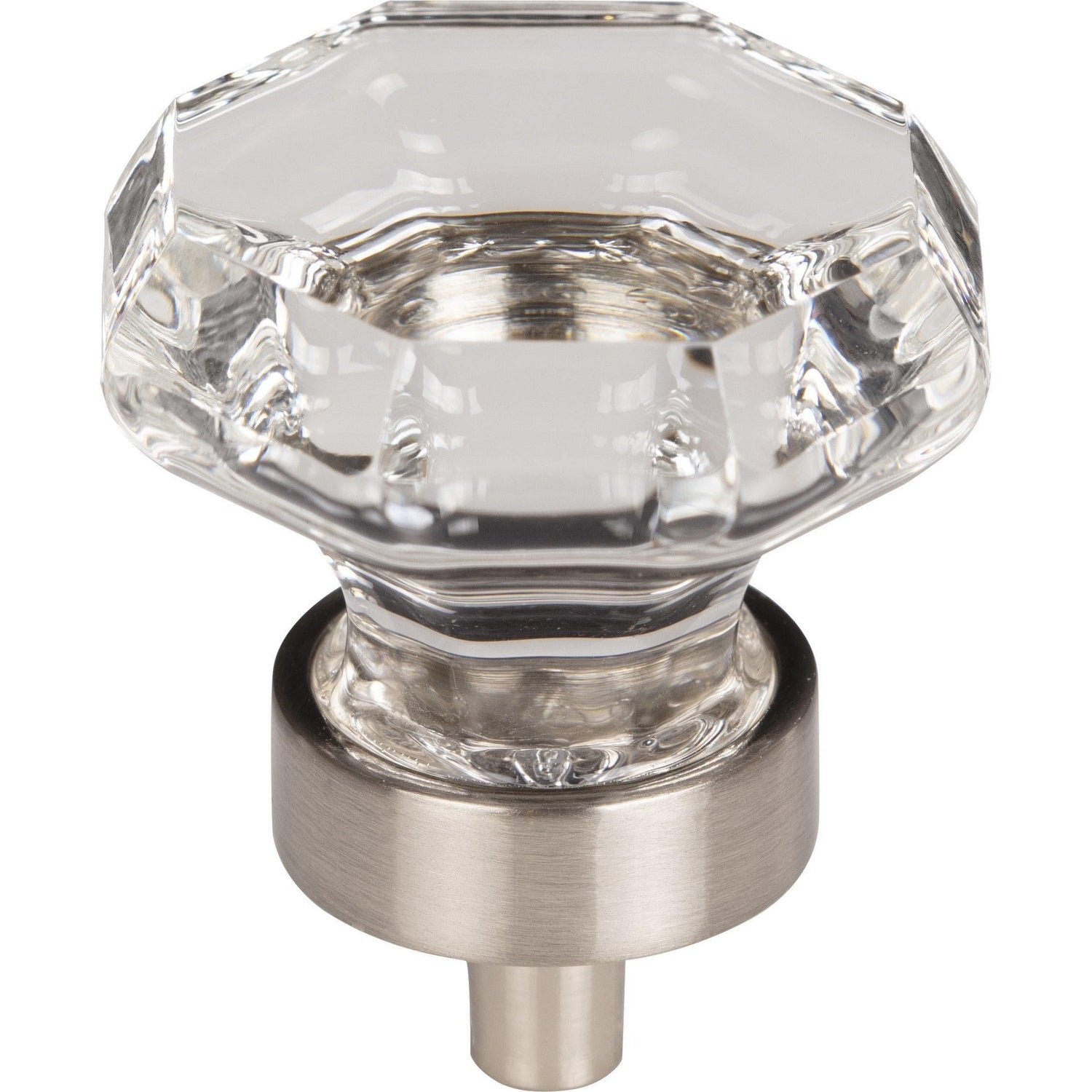 Top Knobs - Clear Octagon Crystal Knob - TK128BSN | Montreal Lighting & Hardware