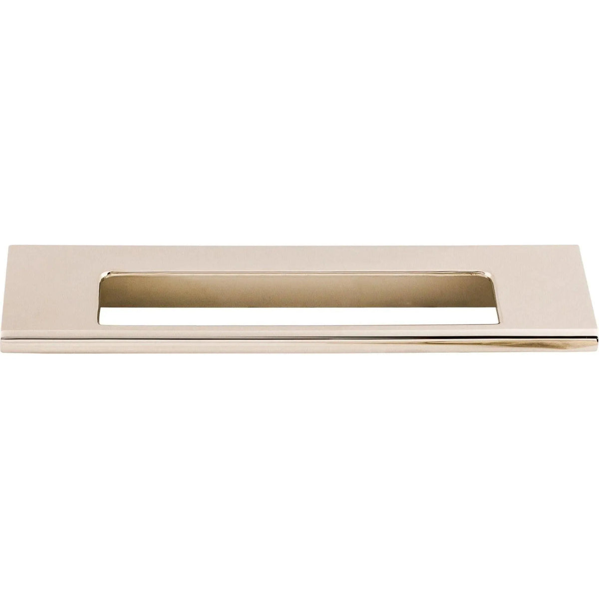 Top Knobs - Europa Cut Out Tab Pull - TK521PN | Montreal Lighting & Hardware