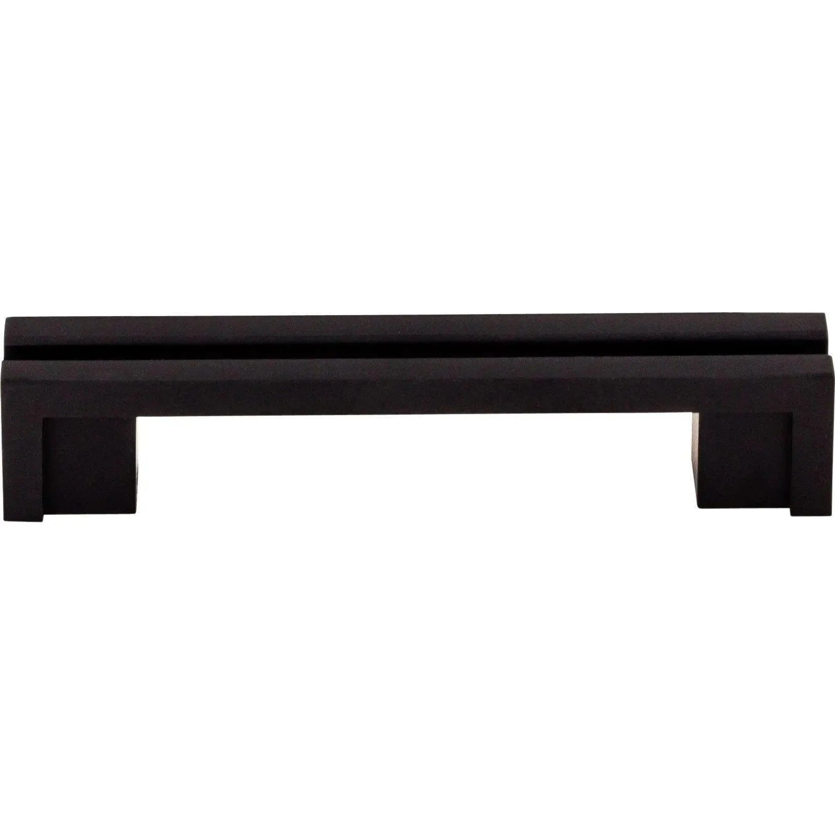 Top Knobs - Flat Rail Pull - TK55BLK | Montreal Lighting & Hardware