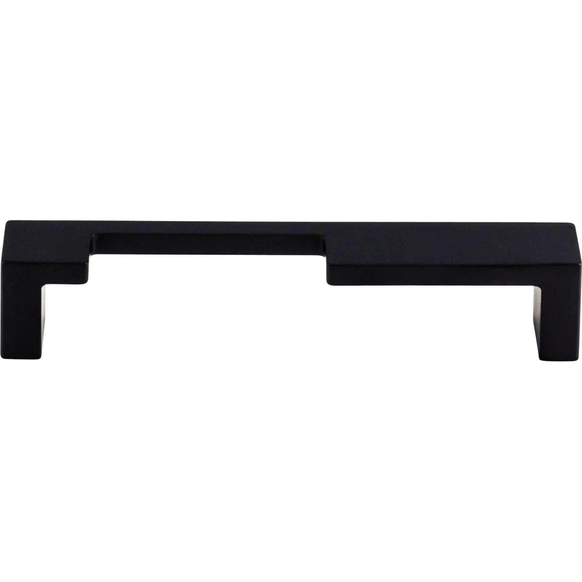 Top Knobs - Modern Metro Notch Pull A - TK256BLK | Montreal Lighting & Hardware
