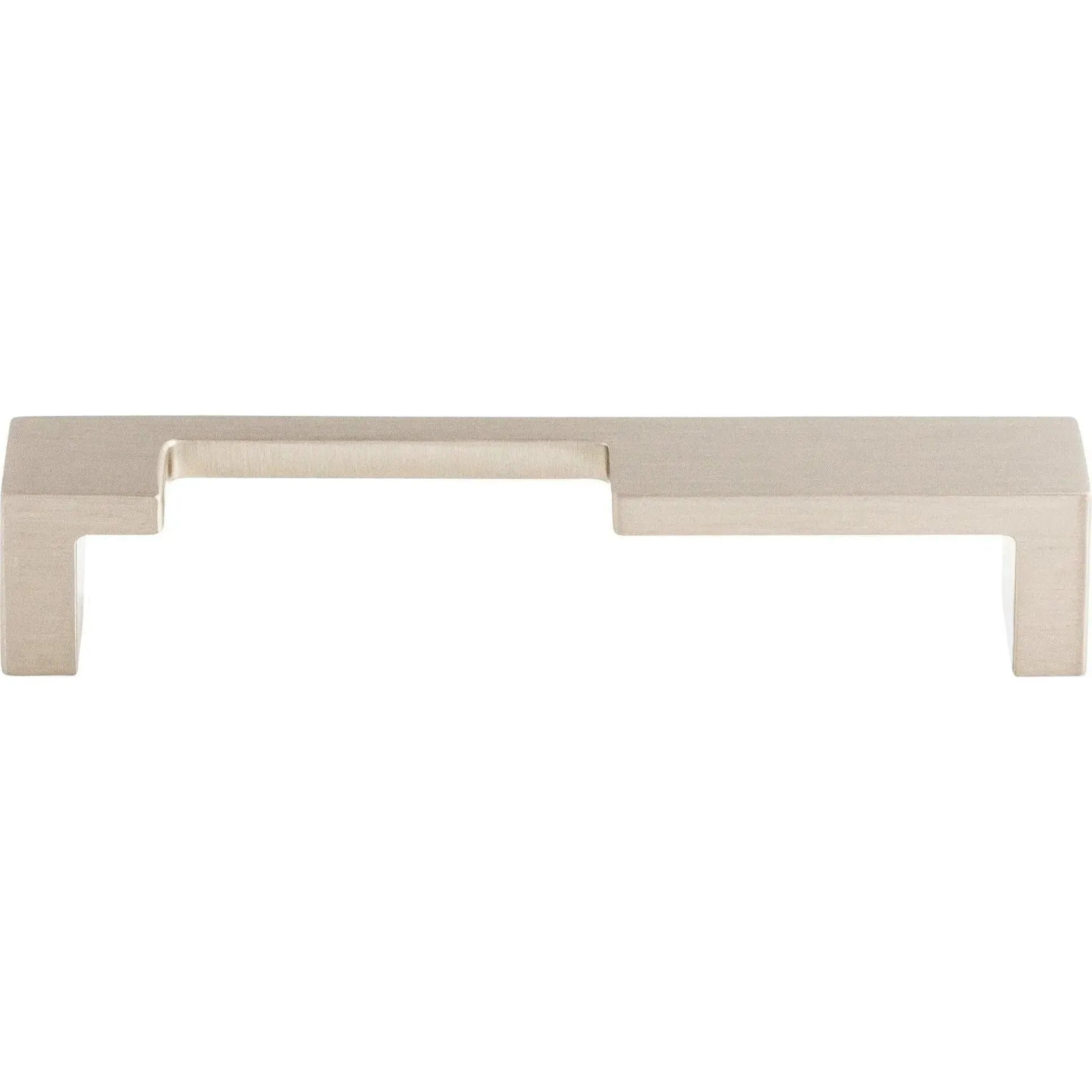 Top Knobs - Modern Metro Notch Pull A - TK256BLK | Montreal Lighting & Hardware