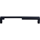 Top Knobs - Modern Metro Notch Pull A - TK257BLK | Montreal Lighting & Hardware