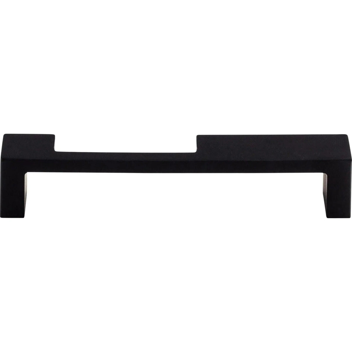 Top Knobs - Modern Metro Notch Pull B - TK259BLK | Montreal Lighting & Hardware