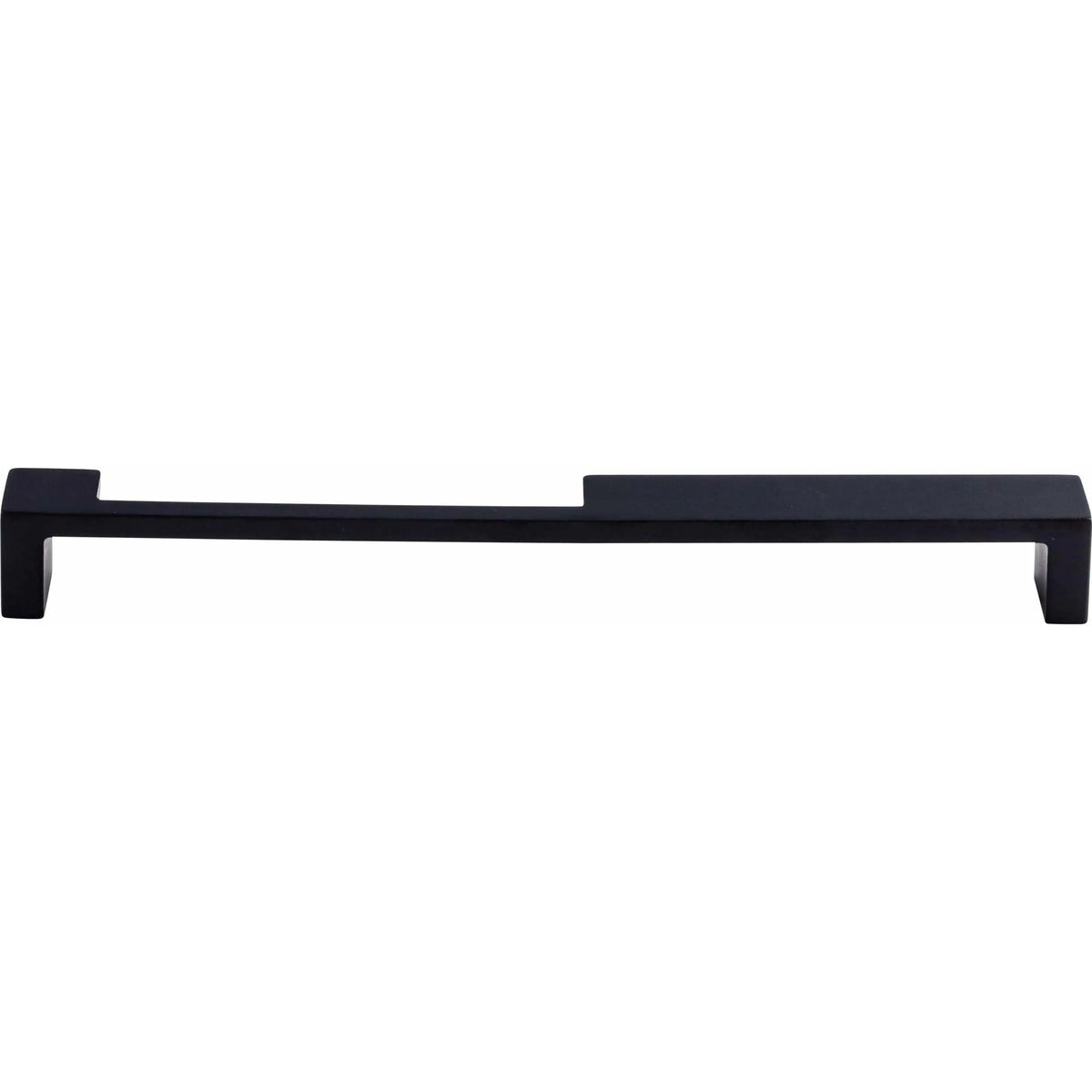 Top Knobs - Modern Metro Notch Pull B - TK261BLK | Montreal Lighting & Hardware