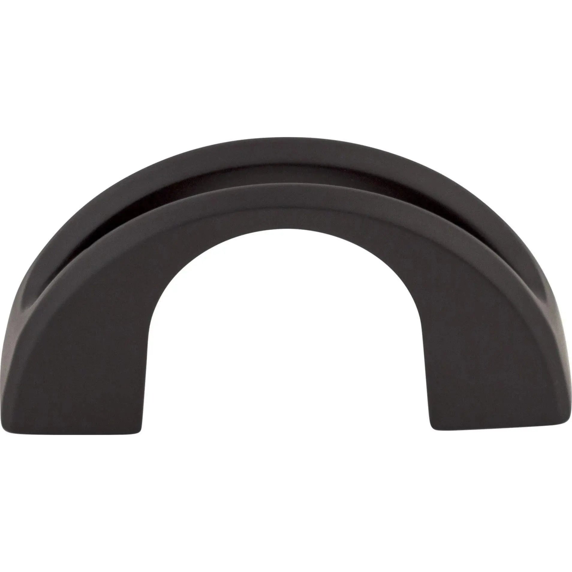 Top Knobs - Tango U Finger Pull - TK617BLK | Montreal Lighting & Hardware