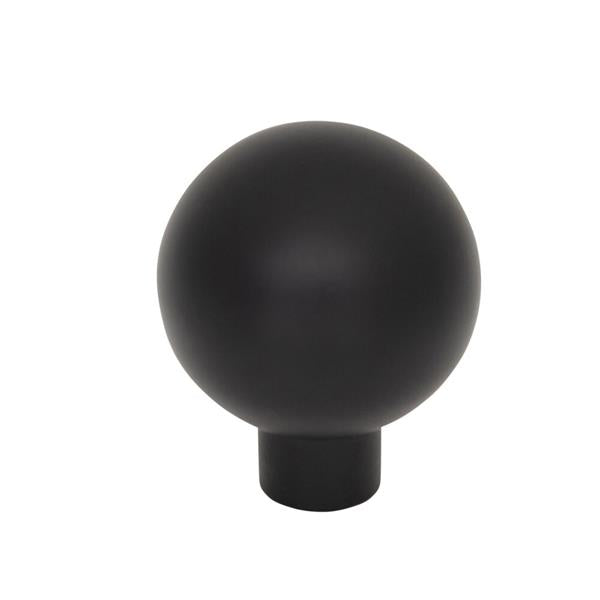 Top Knobs - TK3340BLK - Brockwell Knob - Brockwell - Flat Black