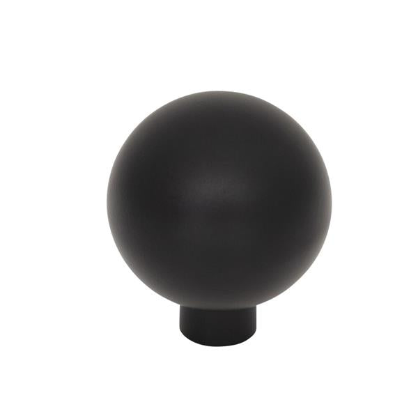 Top Knobs - TK3341BLK - Brockwell Knob - Brockwell - Flat Black