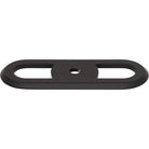 Top Knobs - TK3351BLK - Brockwell Backplate - Brockwell - Flat Black