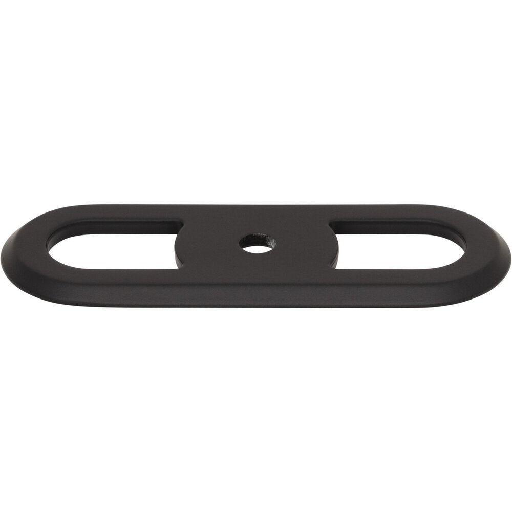 Top Knobs - TK3351BLK - Brockwell Backplate - Brockwell - Flat Black