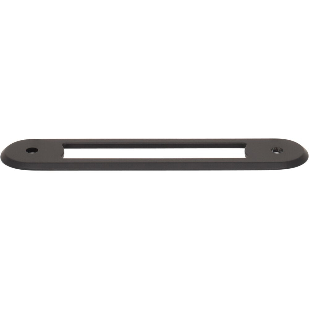 Top Knobs - TK3352BLK - Brockwell Backplate - Brockwell - Flat Black