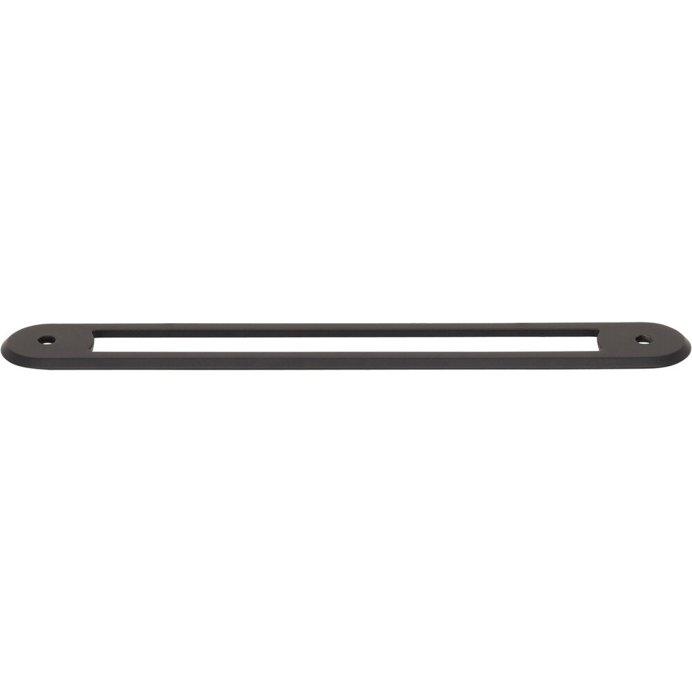 Top Knobs - TK3354BLK - Brockwell Backplate - Brockwell - Flat Black