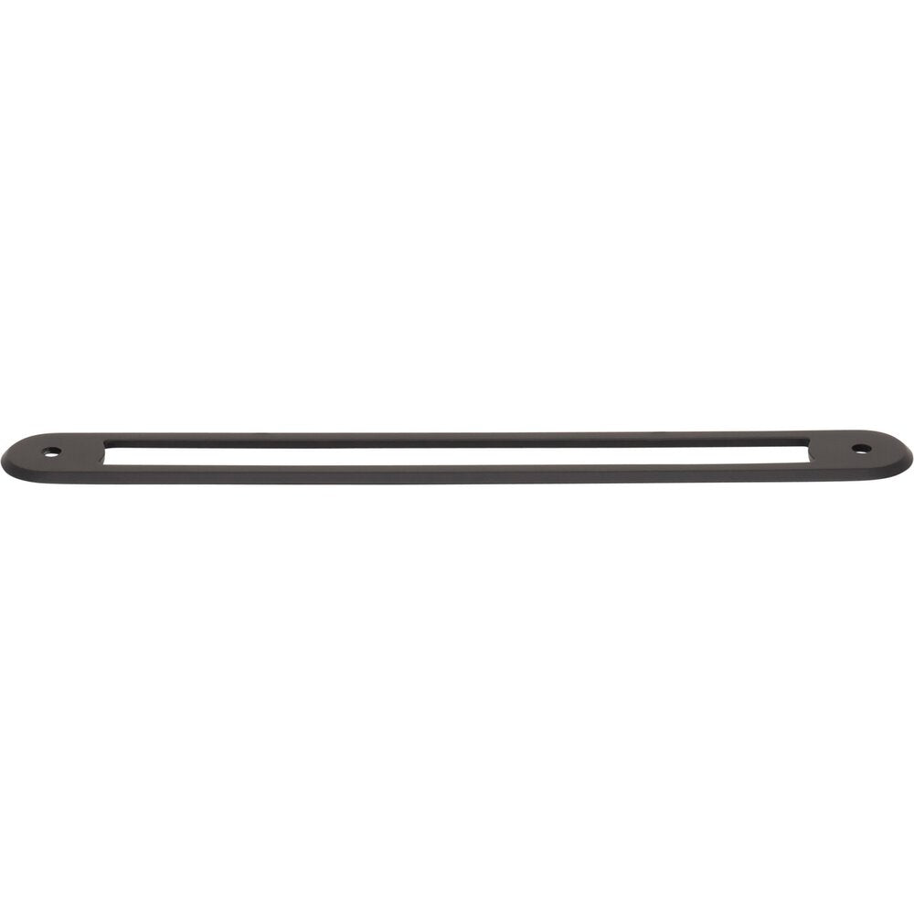 Top Knobs - TK3355BLK - Brockwell Backplate - Brockwell - Flat Black