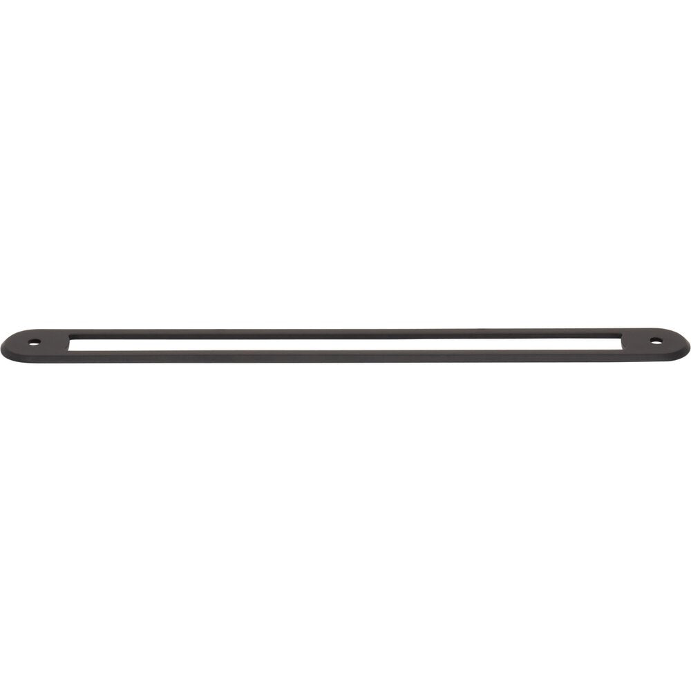 Top Knobs - TK3356BLK - Brockwell Backplate - Brockwell - Flat Black