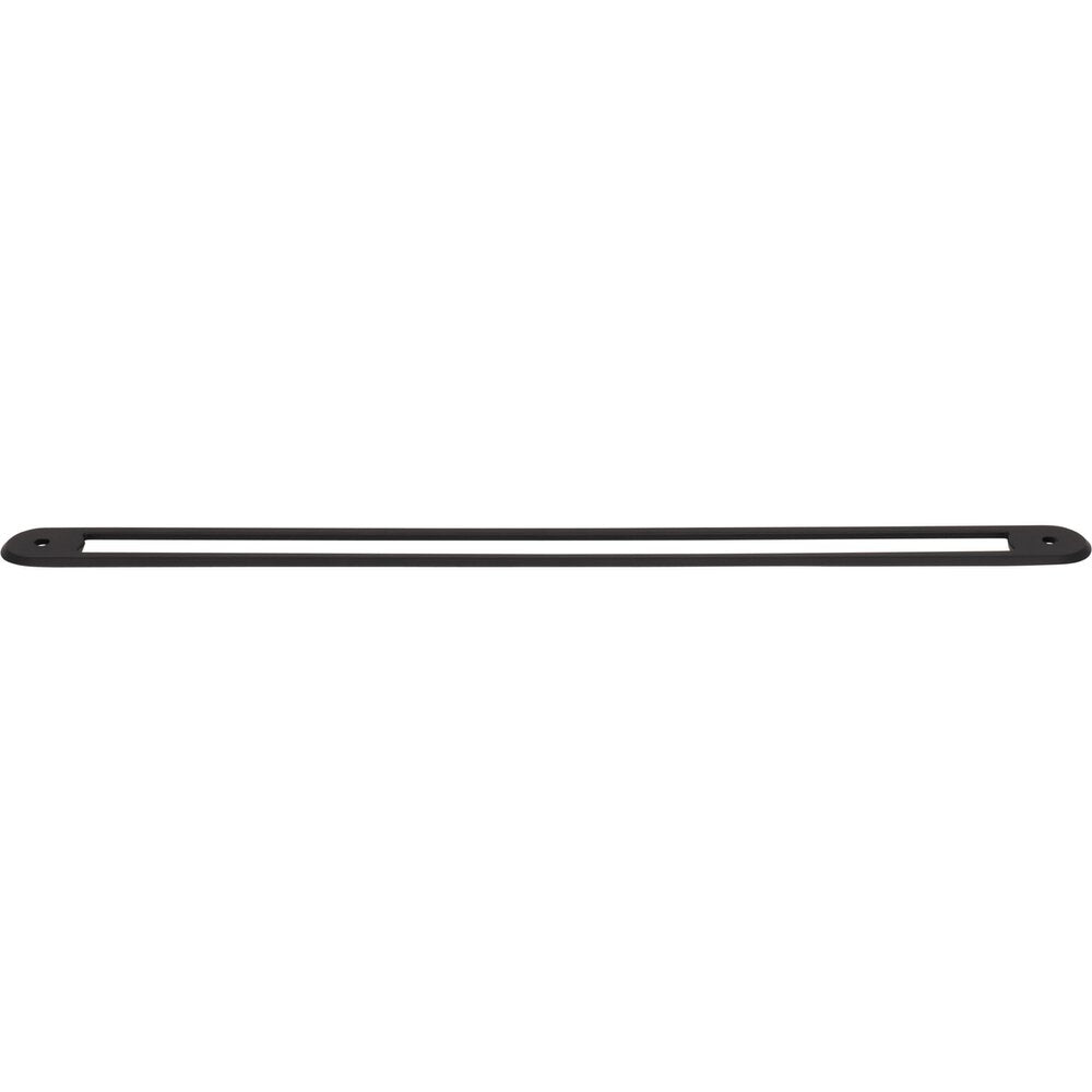 Top Knobs - TK3357BLK - Brockwell Backplate - Brockwell - Flat Black