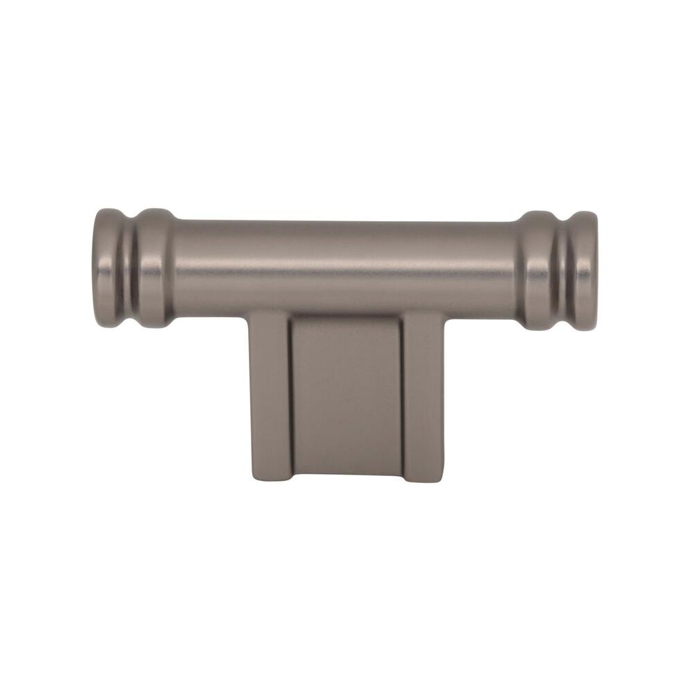 Top Knobs - TK3380AG - Newburn T-Knob - Brockwell - Ash Gray