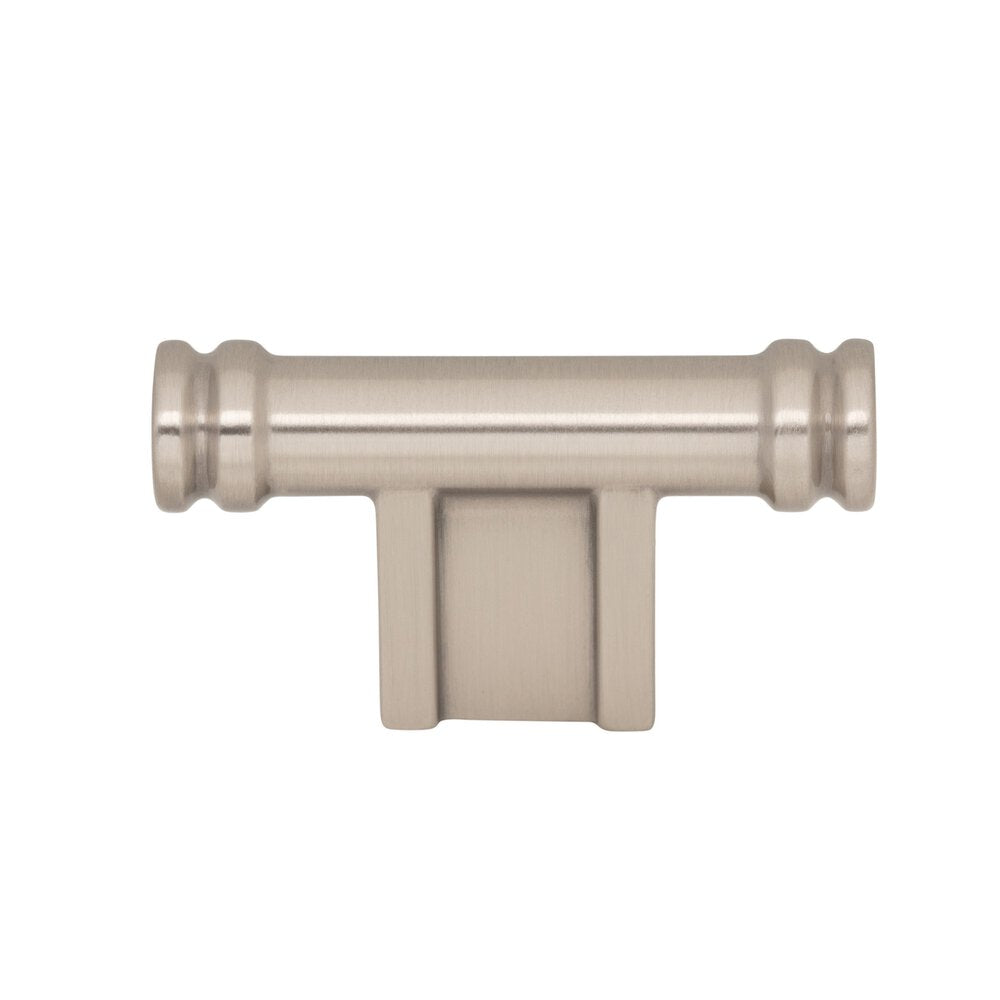 Top Knobs - TK3380BSN - Newburn T-Knob - Brockwell - Brushed Satin Nickel
