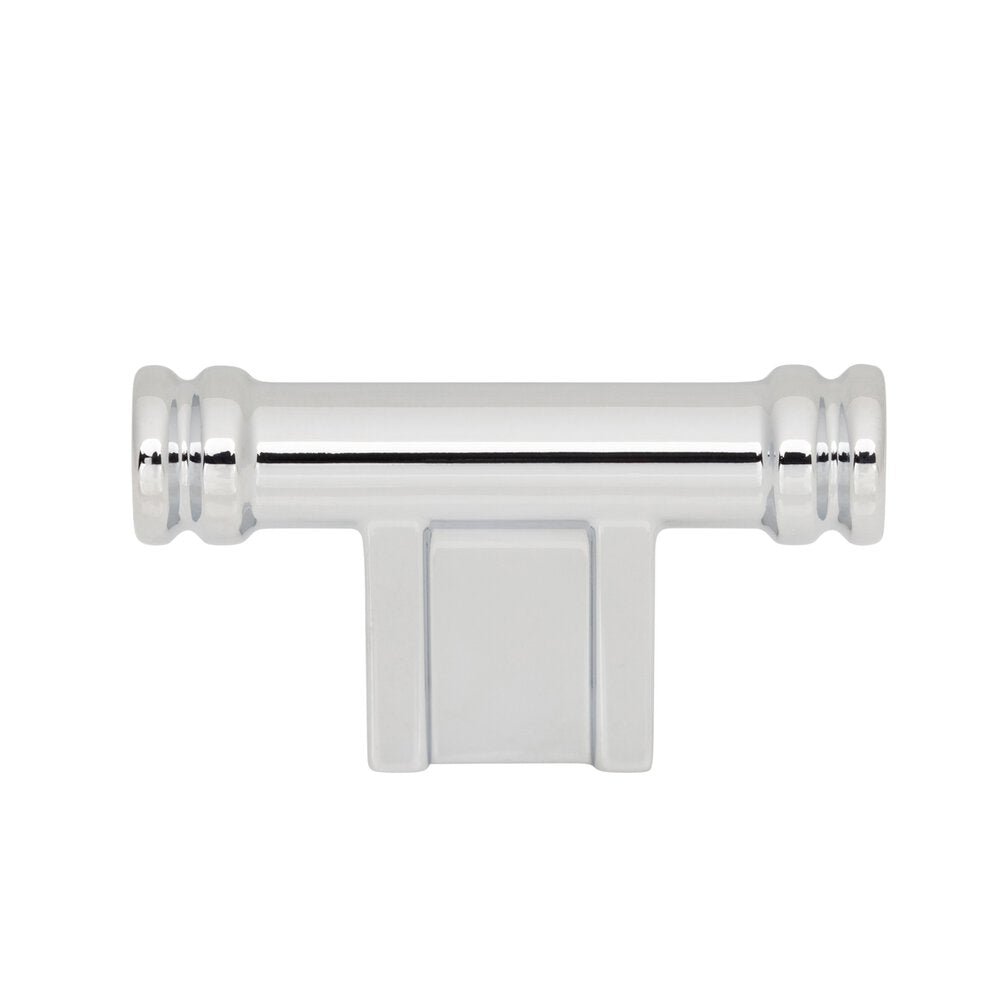 Top Knobs - TK3380PC - Newburn T-Knob - Brockwell - Polished Chrome