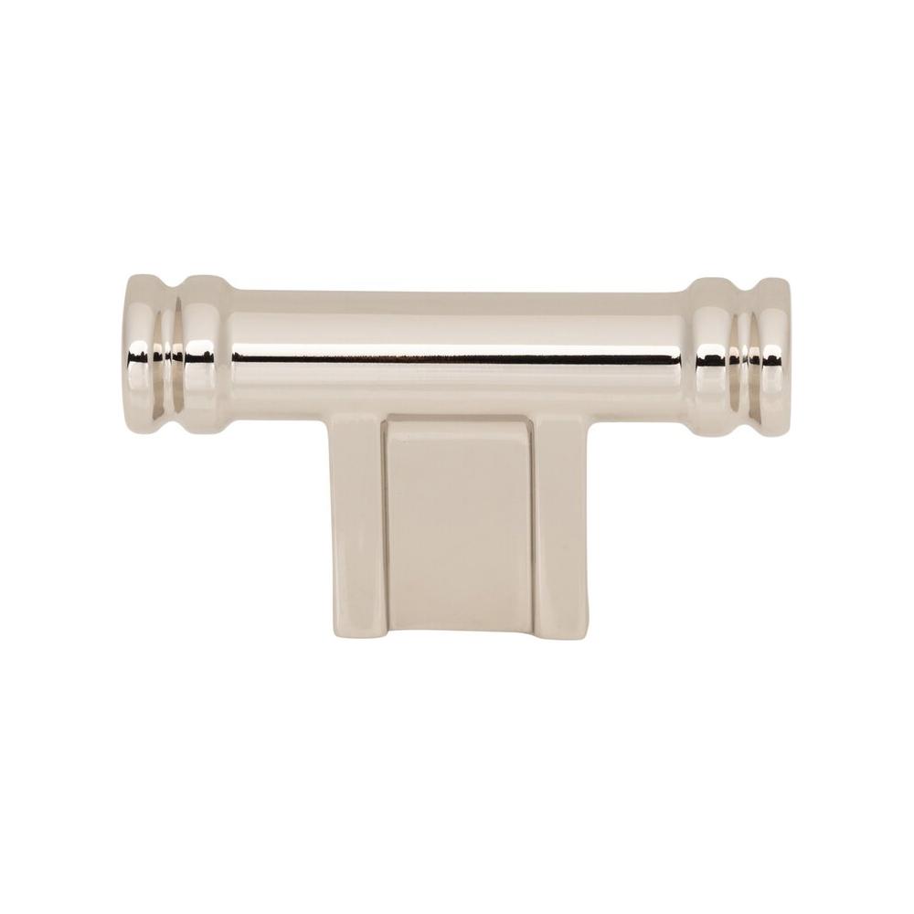 Top Knobs - TK3380PN - Newburn T-Knob - Brockwell - Polished Nickel
