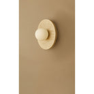 Dounia Home - DH-MARDISWAL-MD-TRA - Maria Disc Wall Sconce - Travertine - Travertine