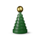 Kay Bojesen 39355 Christmas Tree Wooden Figurine in Green