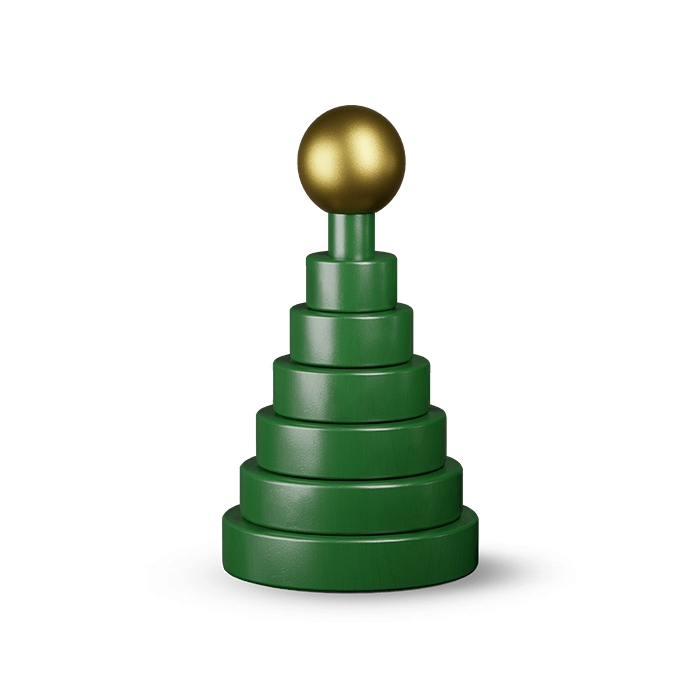 Kay Bojesen 39355 Christmas Tree Wooden Figurine in Green